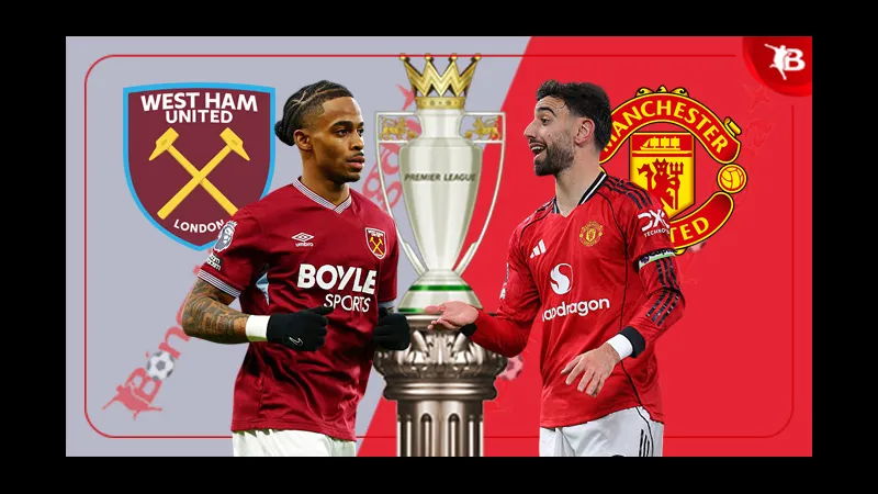 Cầu thủ West Ham và MU tranh chấp bóng trên sân - Phong độ gần